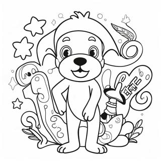 Kolorowa Strona Z Postaciami Tygodnia 125903-59753