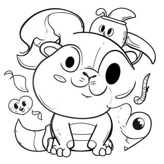 Kolorowa Strona Z Postaciami Tygodnia 125903-59754