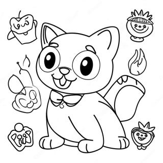 Kolorowa Strona Z Postaciami Tygodnia 125903-59756