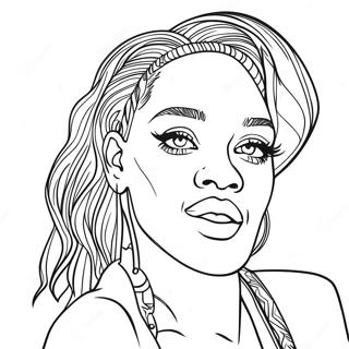 Kolorowanka Z Rihanna 126159-59942