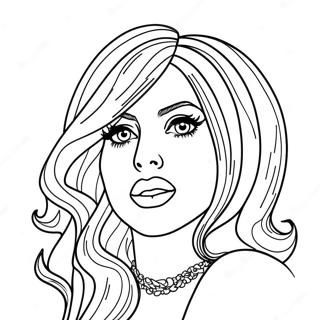 Lady Gaga Z Kolorowymi Wlosami Kolorowanka 126600 60293