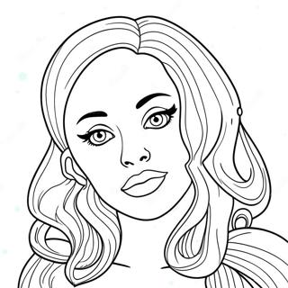 Lady Gaga Z Kolorowymi Wlosami Kolorowanka 126600 60295