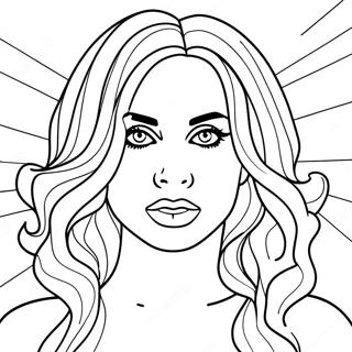 Lady Gaga Z Kolorowymi Wlosami Kolorowanka 126600 60296