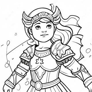 Kolorowanka Bezwzgledna Dziewczyna W Zbroi Boga 126911-60529
