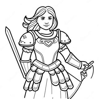 Kolorowanka Bezwzgledna Dziewczyna W Zbroi Boga 126911-60530