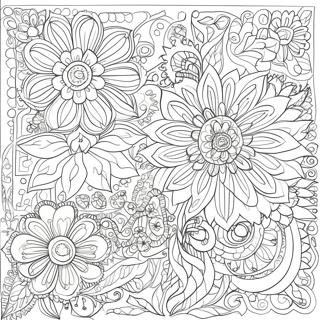 Kolorowanka Z Misternymi Wzorami Kwiatowymi 127605 61196