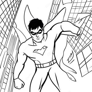 Nocny Skrzydlaty W Gotham City Kolorowanka 127966-61482