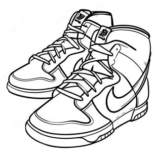 Kolorowanka Kolorowych Sneakersow Nike Dunks 128197-61655