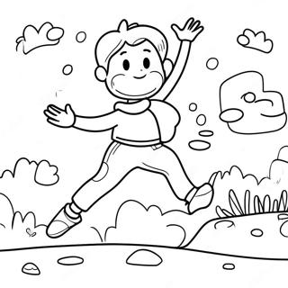 Kolorowanka Z Radosna Celebracja Dnia Skoku 128716 62061