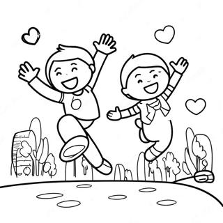 Kolorowanka Z Radosna Celebracja Dnia Skoku 128716 62063