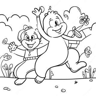 Kolorowanka Z Radosna Celebracja Dnia Skoku 128716 62064