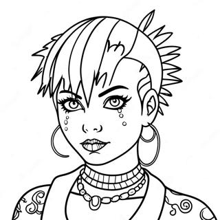 Punk Goth Kolorowanki