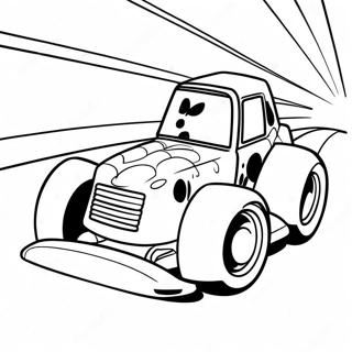 Kolorowanka Z Samochodem Wyscigowym Spidermana 129483 62665