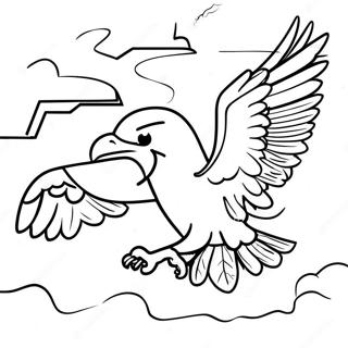 Kolorowanka Z Majestatycznymi Orlami W Locie 129506 62679