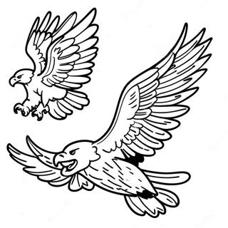 Kolorowanka Z Majestatycznymi Orlami W Locie 129506 62680
