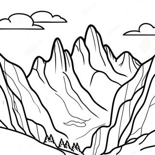 Kolorowanka Dramaticzne Szczyty Gorskie 129662-62801