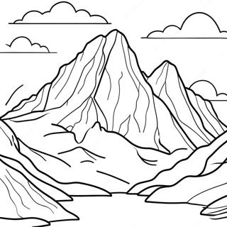 Kolorowanka Dramaticzne Szczyty Gorskie 129662-62804