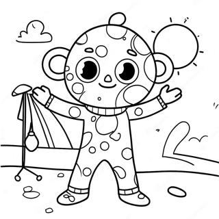 Kolorowanka Kaprysnego Sandmana W Pizamie 129969-63038