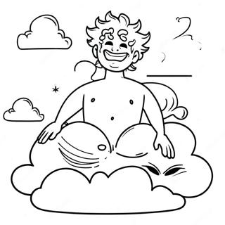 Kolorowanka Sandmana Otoczonego Chmurami 129970-63041