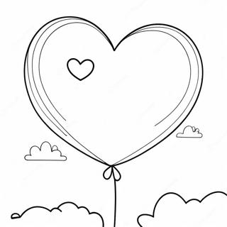 Kolorowa Kolorowanka Z Balonem W Ksztalcie Serca 130020-63075