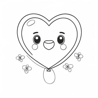 Slodka Kolorowanka Z Balonem W Ksztalcie Serca 130021-63078