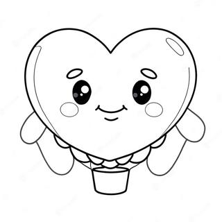 Slodka Kolorowanka Z Balonem W Ksztalcie Serca 130021-63079