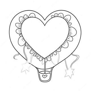 Zabawna Kolorowanka Z Balonem W Ksztalcie Serca 130023-63086