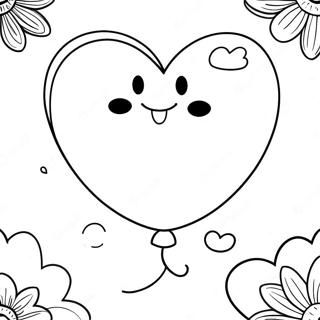 Zabawna Kolorowanka Z Balonem W Ksztalcie Serca 130023-63087