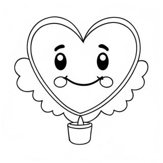 Zabawna Kolorowanka Z Balonem W Ksztalcie Serca 130023-63088