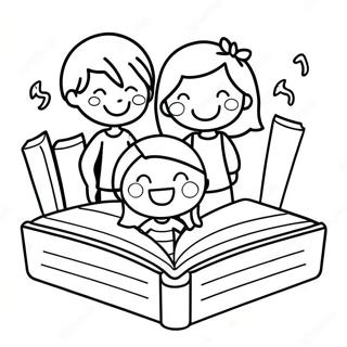 Szczesliwe Dzieci Czytajace Kolorowanka 130482 63438