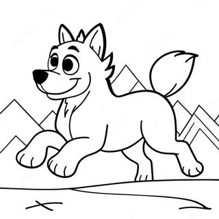 Balto Biegnacy Przez Snieg Kolorowanka 130560-63501