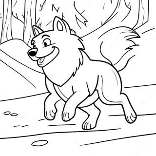 Balto Biegnacy Przez Snieg Kolorowanka 130560-63502