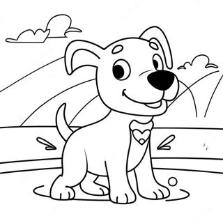 Kolorowa Scena Go Dog Go Do Kolorowania 130844-63722