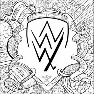 Kolorowanka Z Logo Wwe 130973 63820
