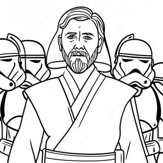 Strona Do Kolorowania Obi Wan Kenobi Z Klonami 131051 63882