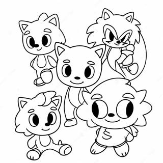 Uroczy Kremowy Sonik Z Przyjaciolmi Kolorowanka 131383-64132