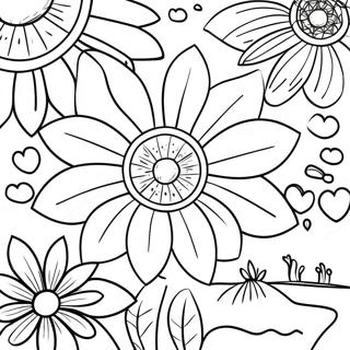 Piekna Kolorowanka Z Dzikimi Kwiatami 131412 64163