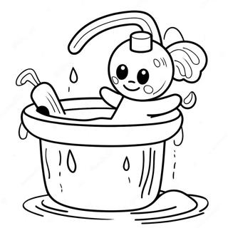 Kolorowanka Zabawnego Mycia Rak 131615-64310