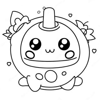 Kolorowanka Z Urocza Postacia Tamagotchi 131641-64329