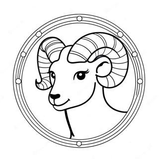 Kolorowanka Z Znakiem Zodiaku Barana 131847-64486