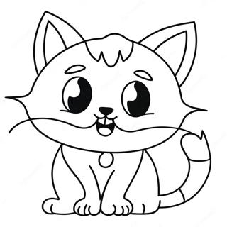 Zabawny Potworny Kot Kolorowanka 132005-64619