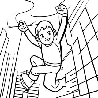 Kolorowanka Tom Holland Hustajacego Sie Przez Miasto 132080-64678