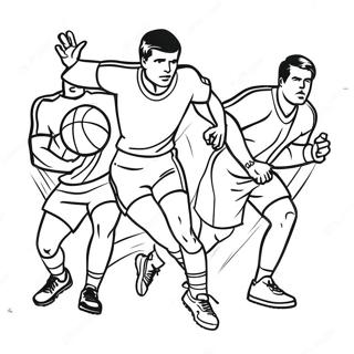 Kolorowanka Z Energetycznymi Sportami Druzynowymi 132363-64902