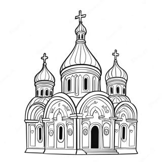 Piekna Kolorowanka Z Prawoslawnym Kosciolem 132822-65252