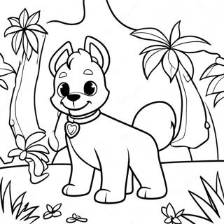 Scena Dzungli Animal Jam Kolorowanka 132902-65322