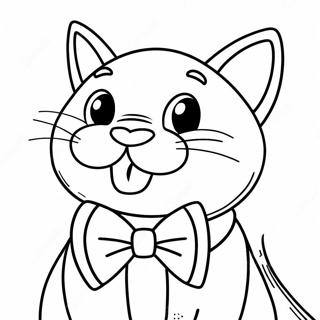 Wesoly Kot Bananowy W Muszce Kolorowanka 133108 65477