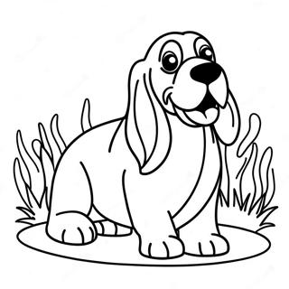 Basset Hound Kolorowanki