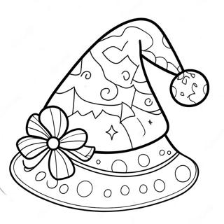Kolorowanka Z Festywna Czapka Swiateczna 134213-66326