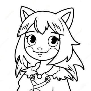 Kolorowanka Z Tajemnicza Dziewczyna Wilkiem Anime 134241-66357