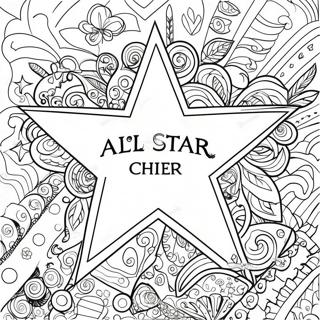 Kolorowanka Z Logo Cheer All Star 134288-66382